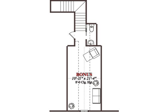 Floor Plan - Other Floor for Traditional House Plan #63-201 - 4 bed, 2.5 bath