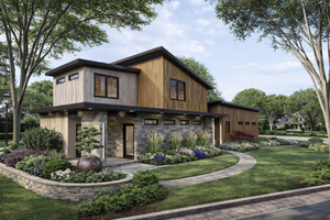 Exterior - Other Elevation for Modern House Plan #1095-3 - 3 bed, 2.5 bath