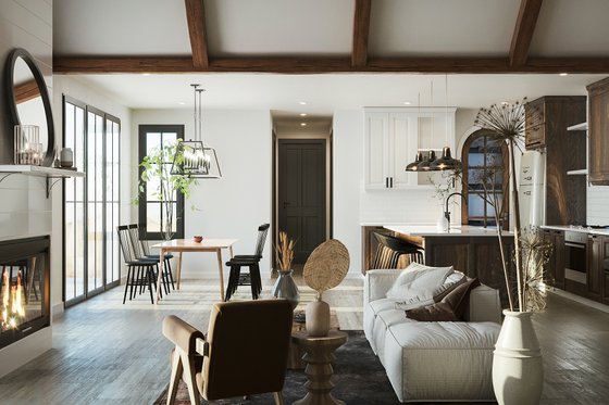 Interior - Family Room for Farmhouse House Plan #23-2750 - 3 bed, 2.5 bath