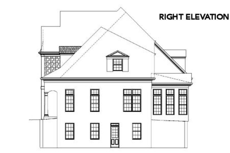 Home Plan - Exterior - Other Elevation for European House Plan #119-215 - 4 bed, 4 bath