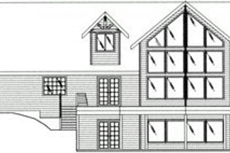 Home Plan - Exterior - Rear Elevation for Craftsman House Plan #117-472 - 3 bed, 2.5 bath
