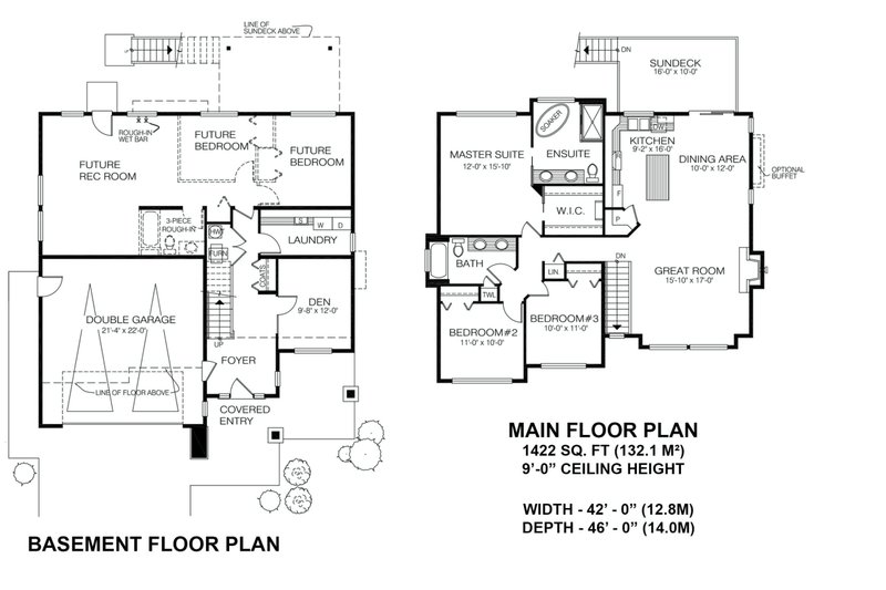 House Design - Floor Plan - Other Floor for Prairie House Plan #1100-33 - 3 bed, 2 bath