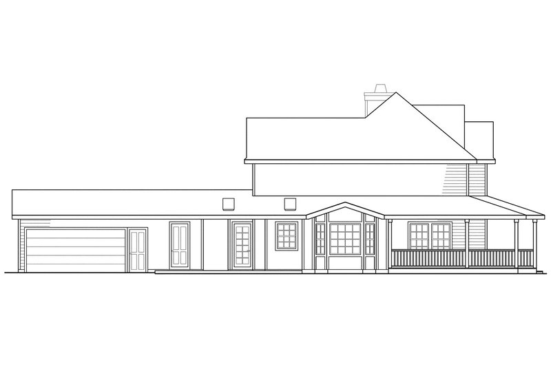 House Plan Design - Exterior - Other Elevation for Country House Plan #124-285 - 3 bed, 2.5 bath