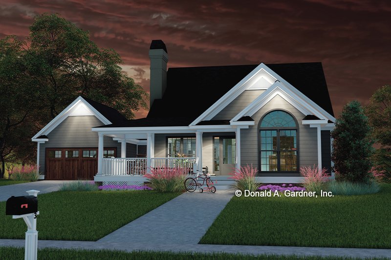 Architectural House Design - Exterior - Front Elevation 3 for Country House Plan #929-47 - 3 bed, 2 bath