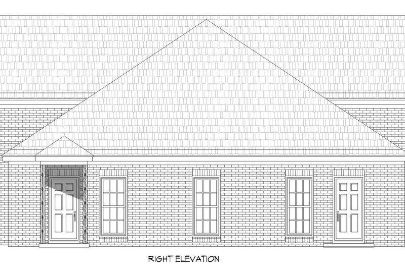Dream House Plan - Exterior - Other Elevation 1 for Southern House Plan #932-824, 0 bath