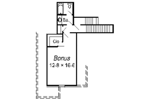 Floor Plan - Other Floor for European House Plan #329-279 - 5 bed, 3 bath