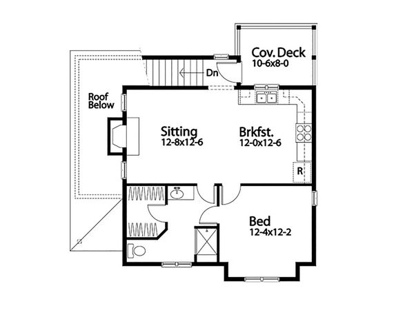 Country Floor Plan - Upper Floor Plan #22-611