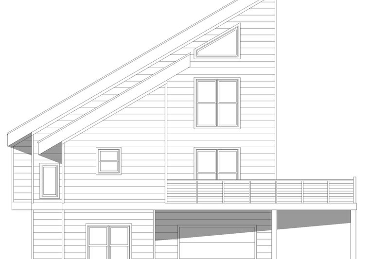 Home Plan - Exterior - Other Elevation 2 for Contemporary House Plan #932-510 - 5 bed, 4 bath