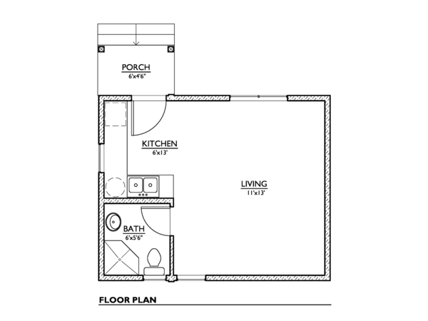 Modern Floor Plan - Main Floor Plan #890-2