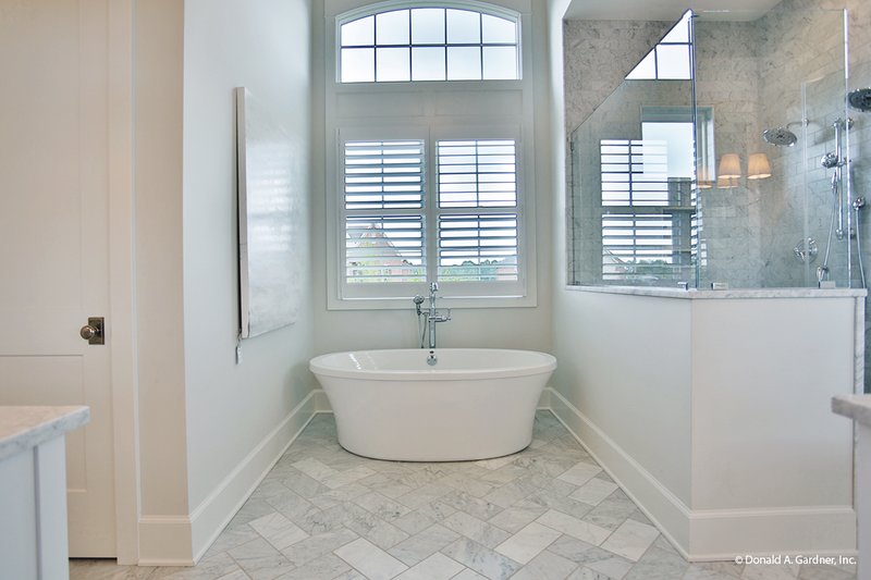 Architectural House Design - Interior - Master Bathroom for European House Plan #929-1009 - 5 bed, 4 bath