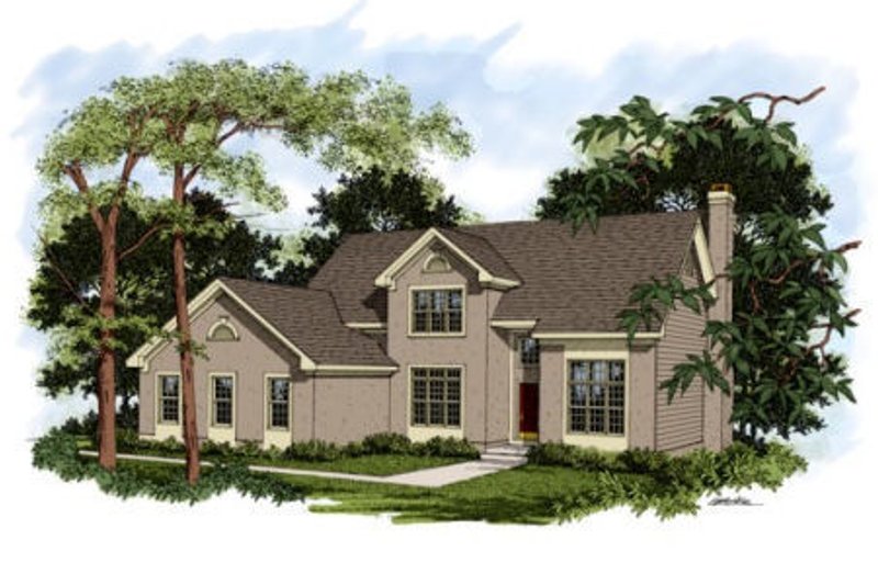 Home Plan - Traditional Exterior - Front Elevation Plan #56-173