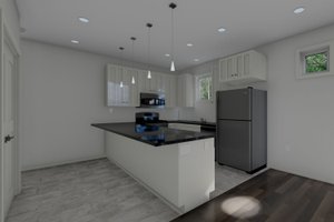 Interior - Kitchen for Contemporary House Plan #126-274 - 3 bed, 2.5 bath