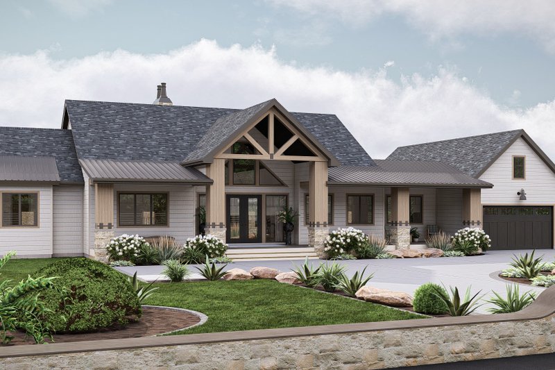 Architectural House Design - Beach Exterior - Front Elevation Plan #455-494
