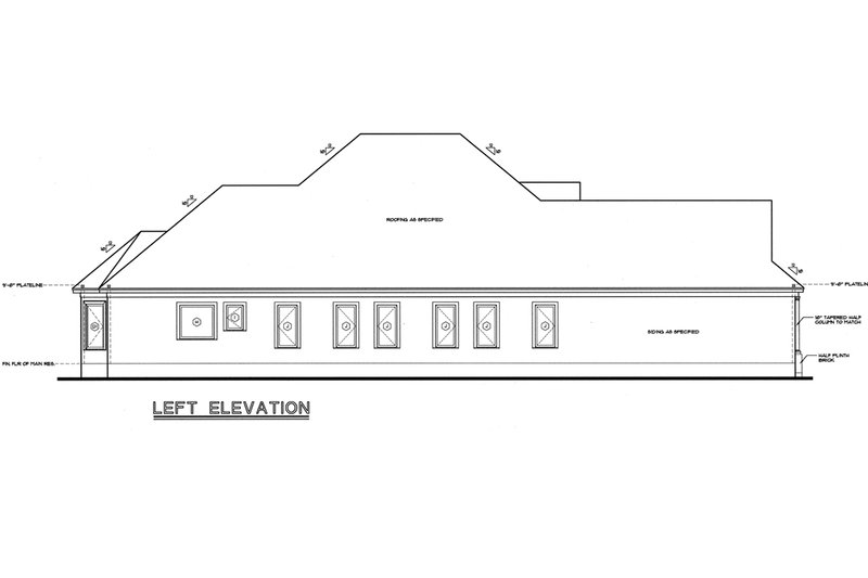 House Plan Design - Exterior - Other Elevation for Traditional House Plan #20-769 - 4 bed, 2 bath