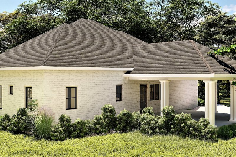 Home Plan - Exterior - Rear Elevation 1 for Bungalow House Plan #44-238 - 2 bed, 2 bath