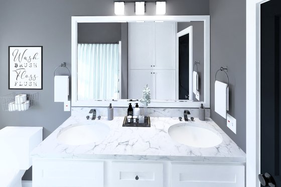 Interior - Bathroom for Farmhouse House Plan #44-279 - 3 bed, 2 bath