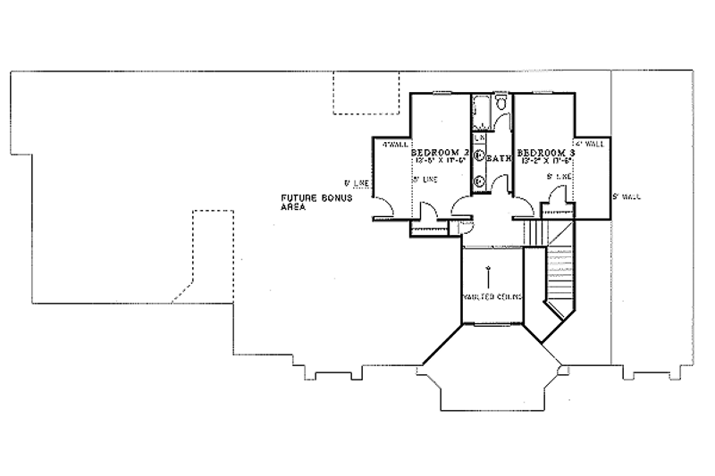Dream House Plan - Floor Plan - Upper Floor House Plan #17-277 - 3 bed, 2.5 bath