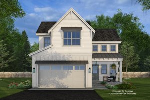 Exterior - Front Elevation 3 for Farmhouse House Plan #51-1513 - 4 bed, 3 bath