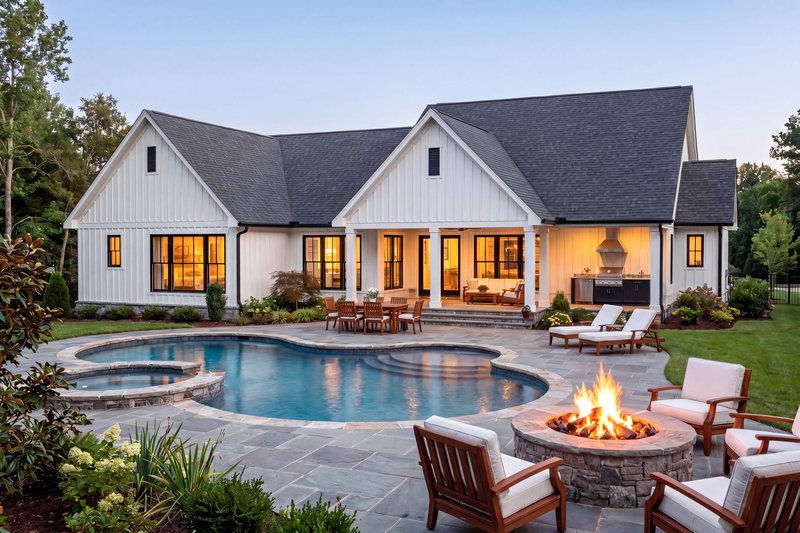 Dream House Plan - Exterior - Rear Elevation for Southern House Plan #430-430 - 3 bed, 3.5 bath
