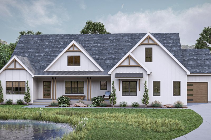 Home Plan - Farmhouse Exterior - Front Elevation Plan #455-502