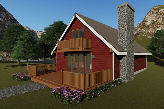 Exterior - Front Elevation 4 for Cottage House Plan #57-476 - 4 bed, 2 bath
