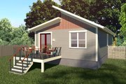 Modern Style House Plan - 3 Beds 2 Baths 1080 Sq/Ft Plan #79-330 Exterior 