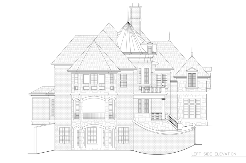 Dream House Plan - Exterior - Other Elevation 2 for European House Plan #119-204 - 5 bed, 4 bath
