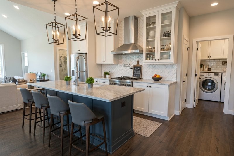 House Blueprint - Interior - Kitchen 1 for Farmhouse House Plan #51-1546 - 2 bed, 2 bath