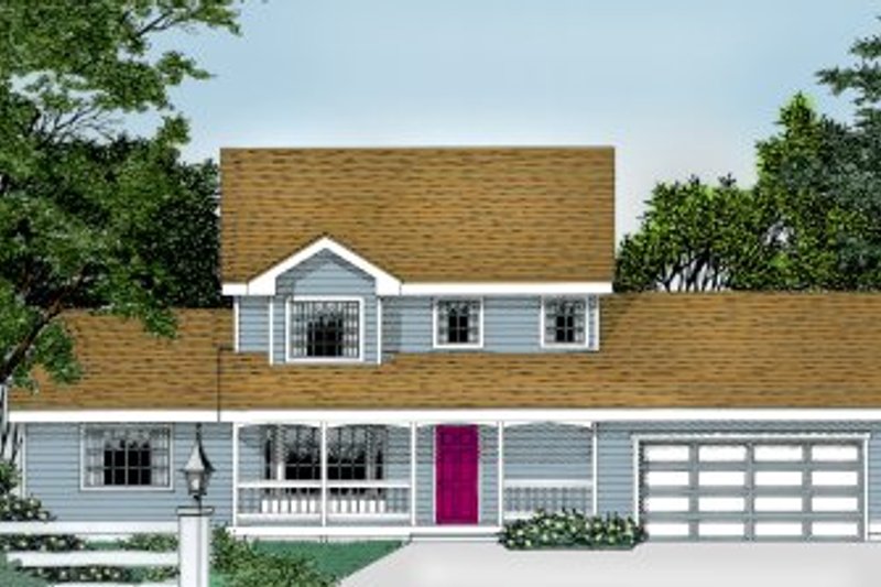 Home Plan - Traditional Exterior - Front Elevation Plan #99-204