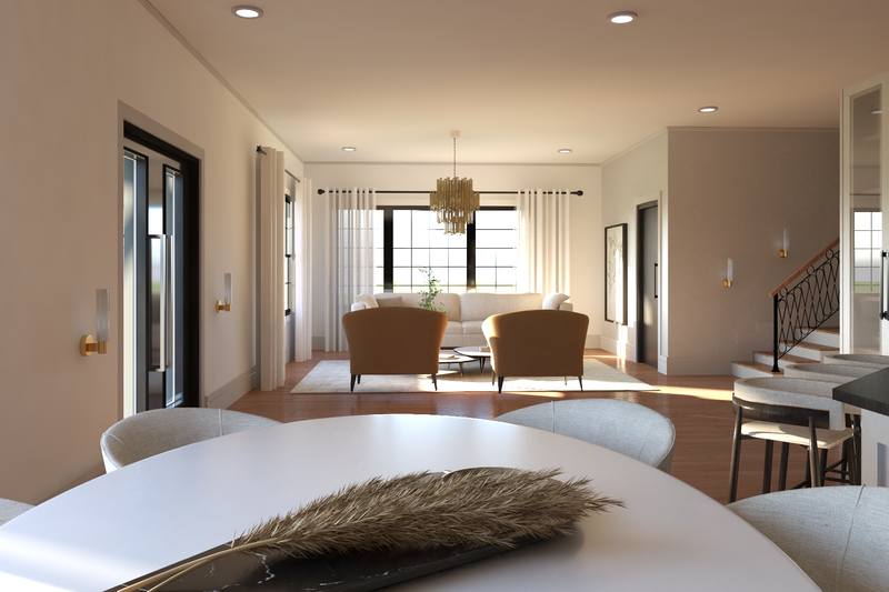 House Design - Interior - Dining Room for Barndominium House Plan #1064-307 - 7 bed, 7 bath