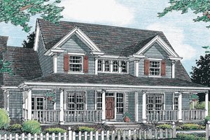 Country Exterior - Front Elevation Plan #20-333