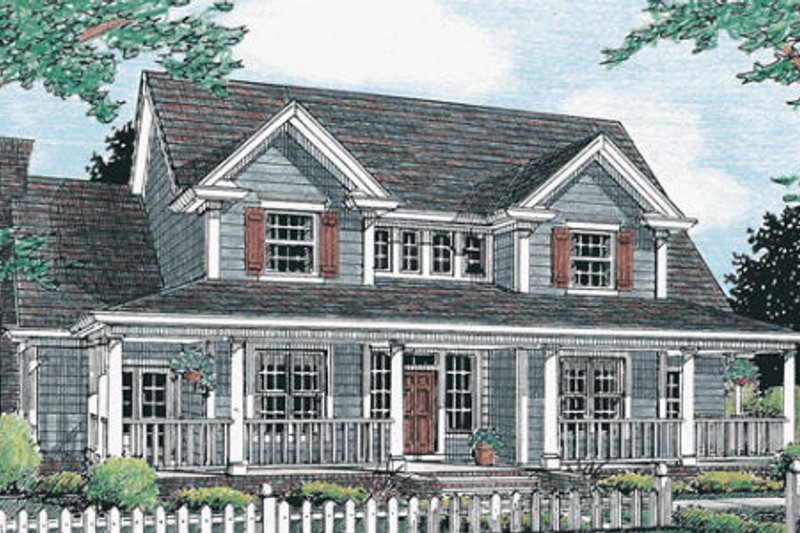 Home Plan - Country Exterior - Front Elevation Plan #20-333