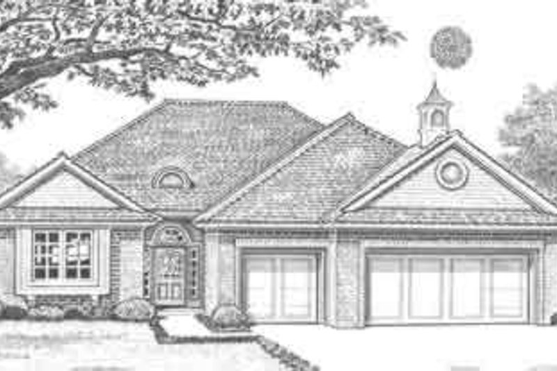 Traditional Style House Plan - 3 Beds 2 Baths 1583 Sq/Ft Plan #310-287 Exterior