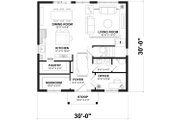 Contemporary Style House Plan - 3 Beds 1.5 Baths 1800 Sq/Ft Plan #23-2825 