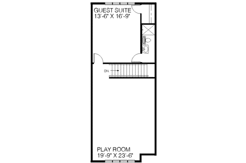 Home Plan - Floor Plan - Upper Floor for Traditional House Plan #60-392 - 4 bed, 3 bath