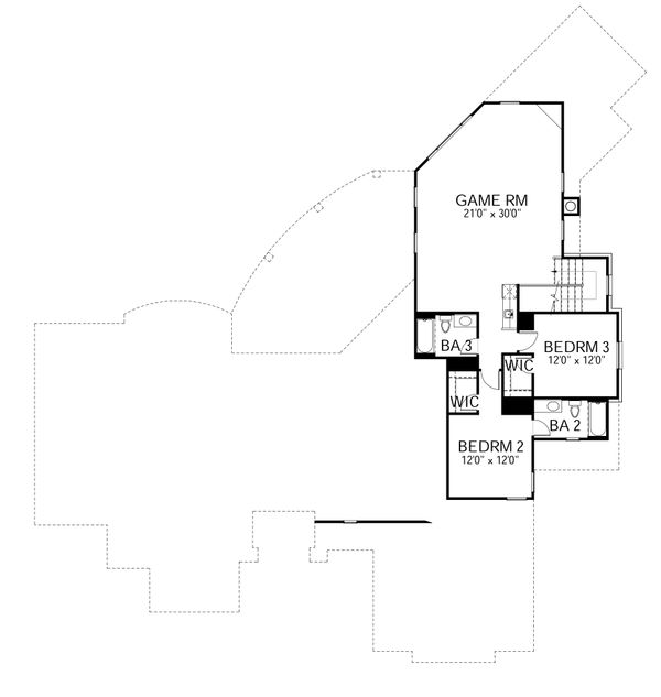 Dream House Plan - Mediterranean Floor Plan - Upper Floor Plan #80-212