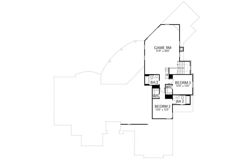 Dream House Plan - Floor Plan - Upper Floor for Mediterranean House Plan #80-212 - 4 bed, 5 bath
