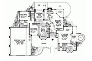 Mediterranean Style House Plan - 3 Beds 2 Baths 2086 Sq/Ft Plan #72-131 