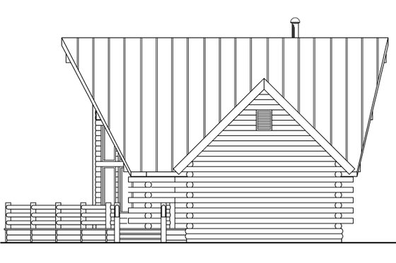 Exterior - Other Elevation 1 for Cabin House Plan #124-260 - 2 bed, 2 bath