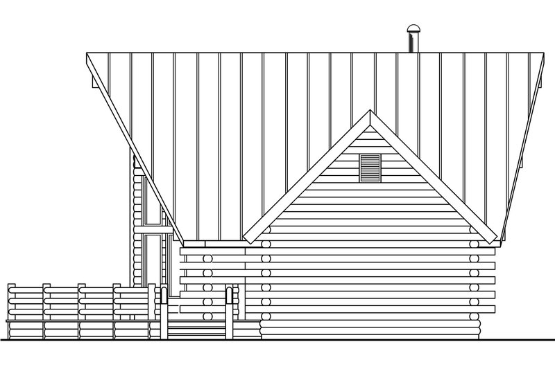 Home Plan - Exterior - Other Elevation 1 for Cabin House Plan #124-260 - 2 bed, 2 bath