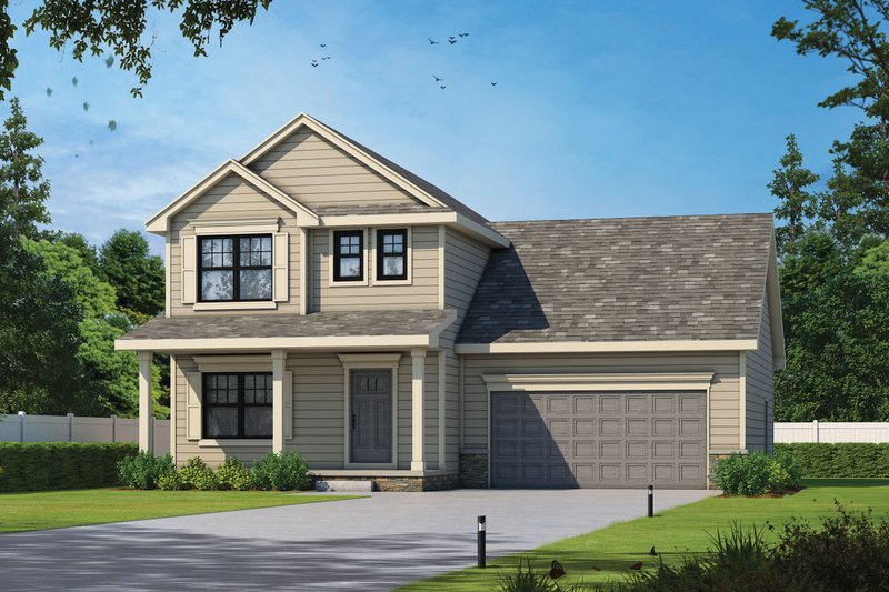 Dream House Plan - Traditional Exterior - Front Elevation Plan #20-2501