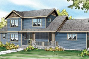 Country Exterior - Front Elevation Plan #124-882