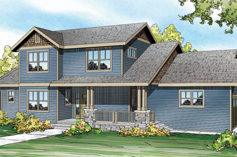 Home Plan - Country Exterior - Front Elevation Plan #124-882
