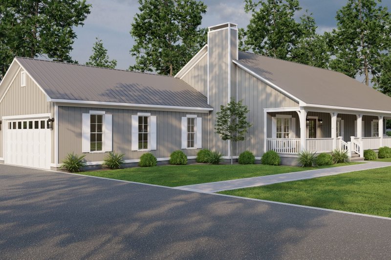 House Blueprint - Exterior - Front Elevation 4 for Farmhouse House Plan #923-339 - 3 bed, 2.5 bath