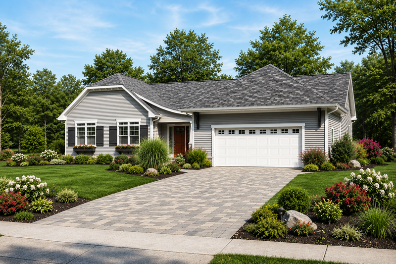 Architectural House Design - Exterior - Front Elevation 3 for Craftsman House Plan #928-125 - 2 bed, 2.5 bath