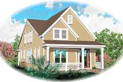 Cottage Style House Plan - 3 Beds 2.5 Baths 2200 Sq/Ft Plan #81-13791 