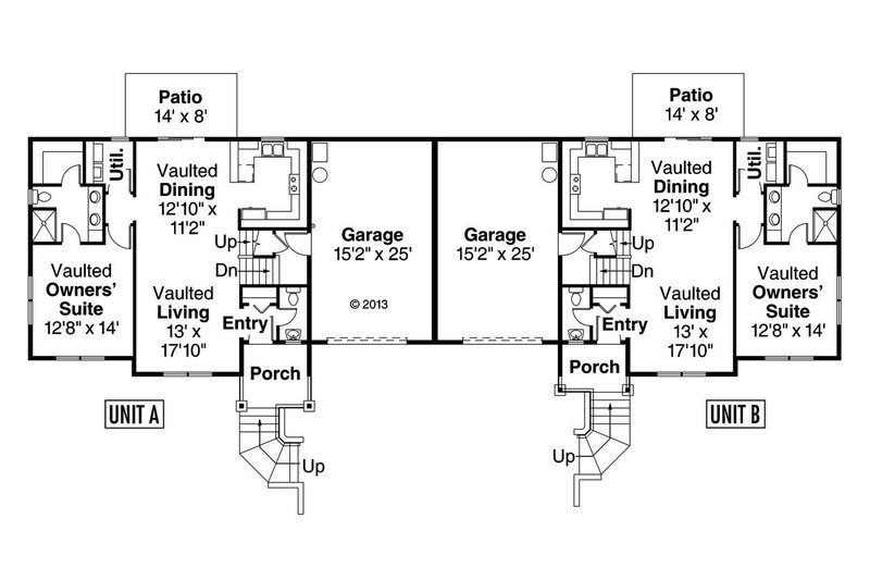 Architectural House Design - Floor Plan - Main Floor for Craftsman House Plan #124-1076 - 6 bed, 5 bath