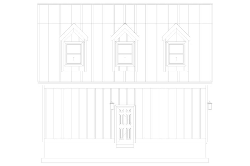 Architectural House Design - Exterior - Other Elevation 2 for European House Plan #1060-165, 0 bath