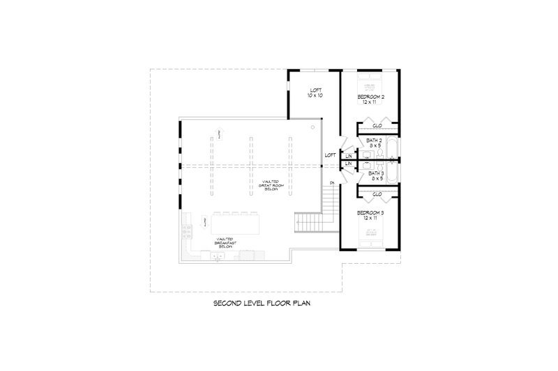 Home Plan - Floor Plan - Upper Floor for Country House Plan #932-59 - 3 bed, 3.5 bath
