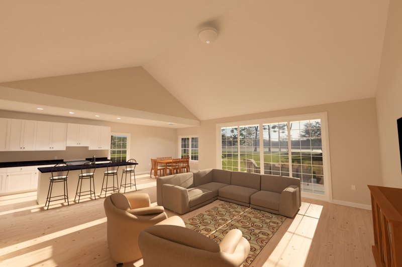 Home Plan - Interior - Family Room for Cottage House Plan #513-2409 - 4 bed, 3.5 bath